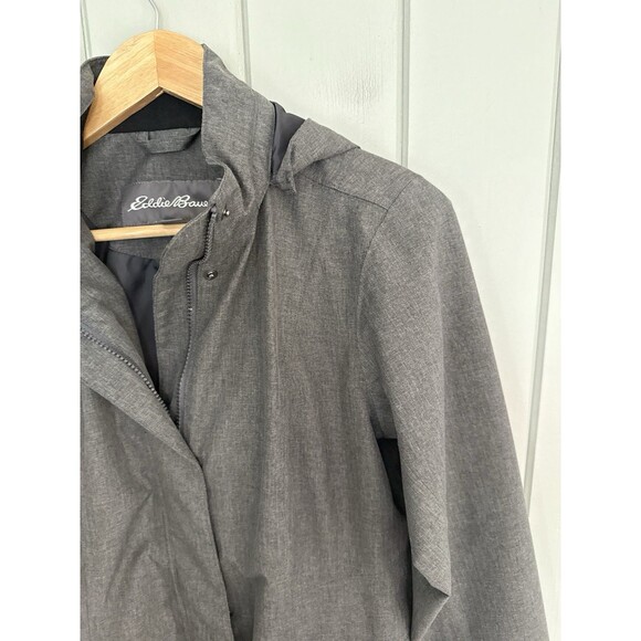 Eddie Bauer Girl on the Go Weatheredge Trench Waterproof Jacket S Small Gray - Picture 4 of 10
